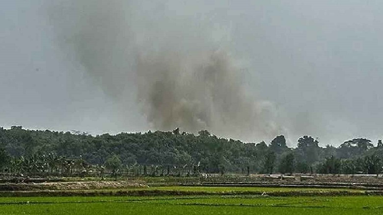 রাখাইন রাজ্যে মর্টার শেলের ভয়ঙ্কর বিকট শব্দ শোনা গেছে
